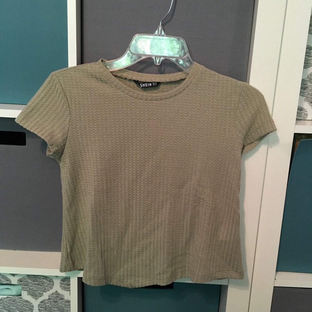 Olive green top